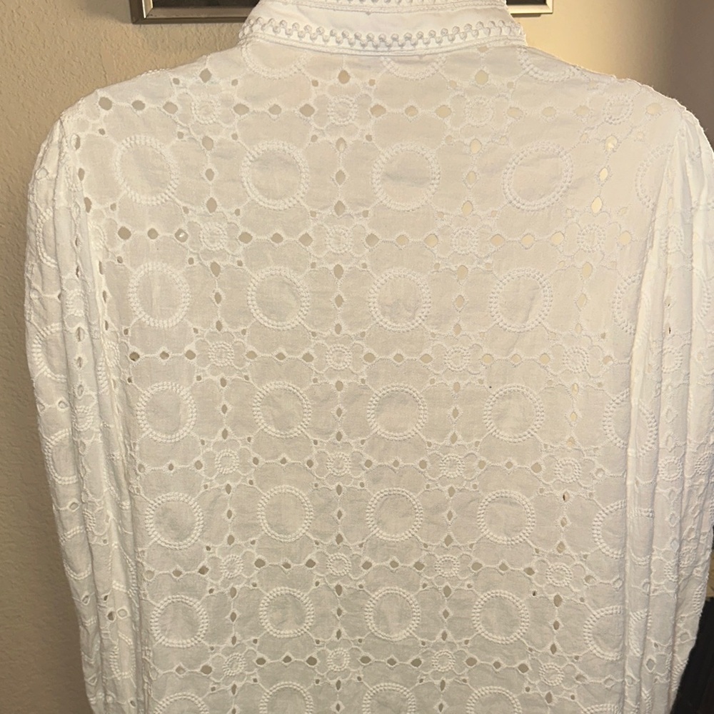 Elegant White Lace mini Dress Size Large box 1 - Picture 8 of 16
